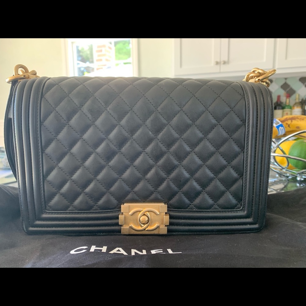 Authentic Medium Chanel Boy Bag